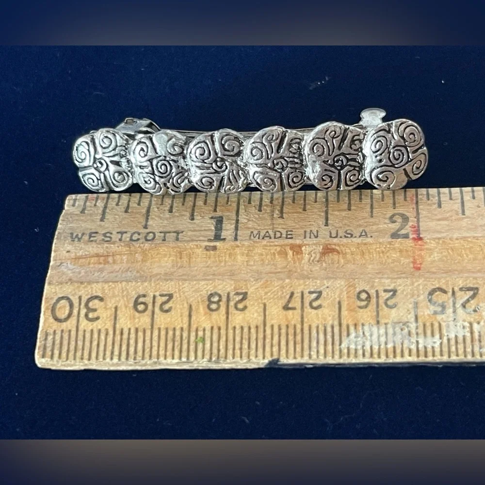 Vintage Sterling silver hair clip wedding veil clip